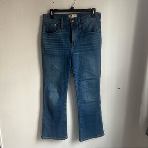 Madewell Crop Cali Demi Boot Jeans Size 28